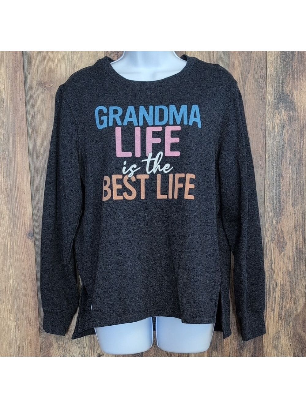 PositiveiTees Grandma Life Navy Sweatshirt S                          R103
